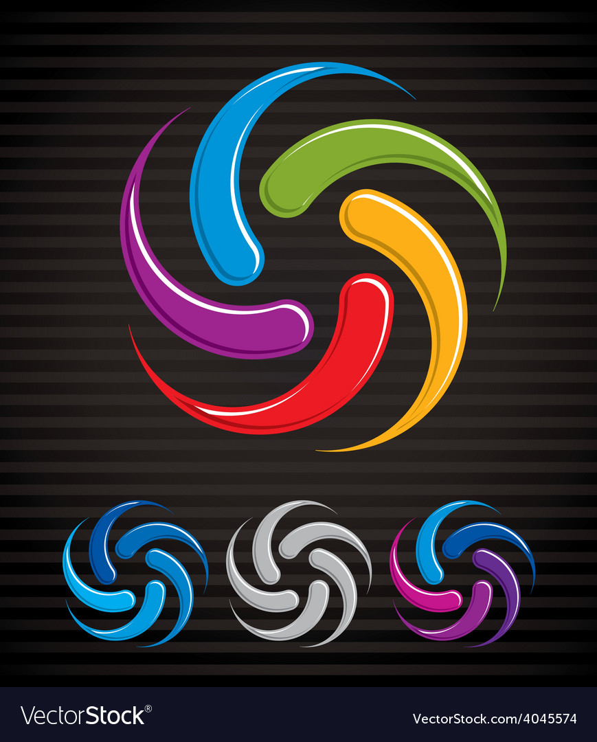 Arrows abstract loop symbol conceptual pictograph