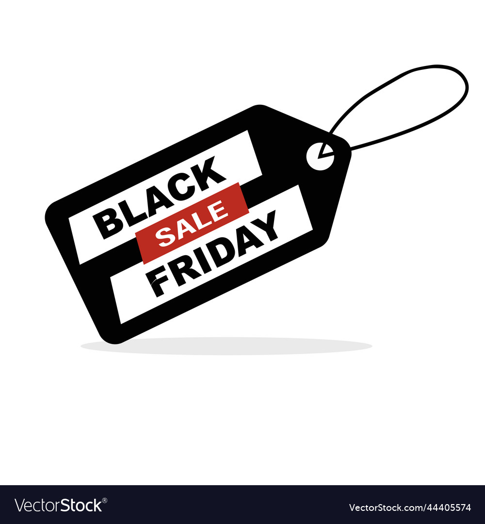 Black friday sale tag banner for web