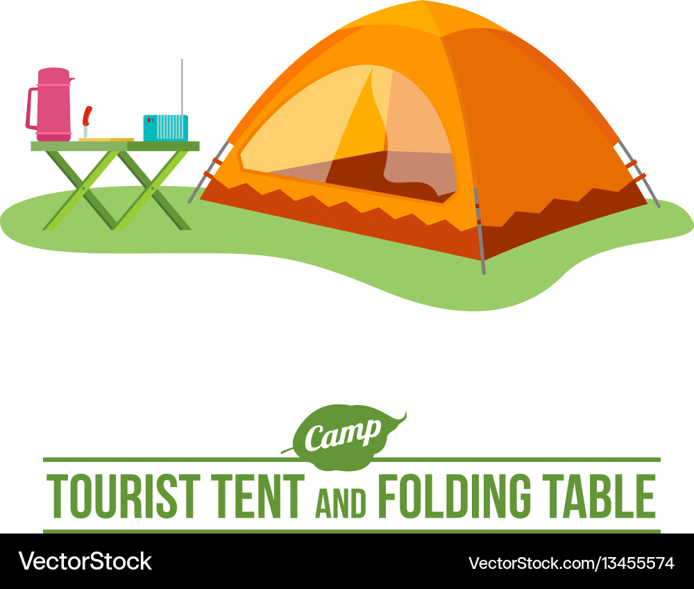 Camping flat icon Royalty Free Vector Image - VectorStock