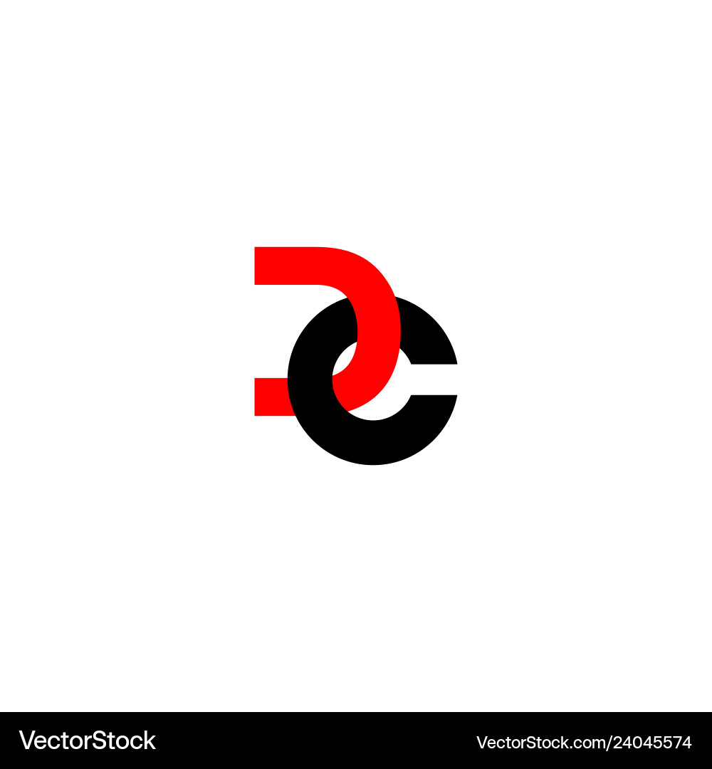 Dc cd monogram logo icon Royalty Free Vector Image