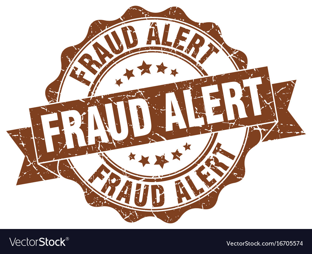 Fraud alert stamp sign seal