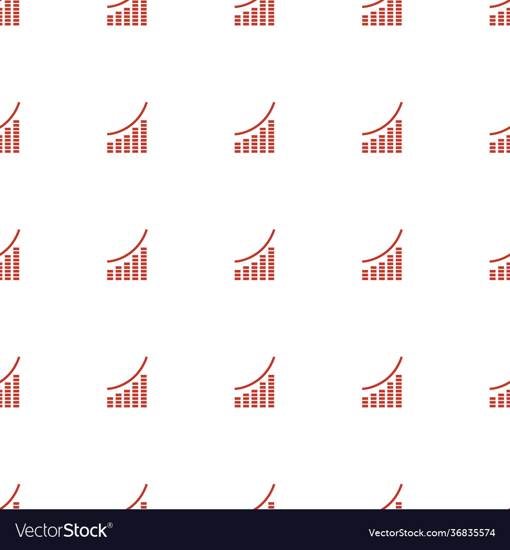 Graph icon pattern seamless white background