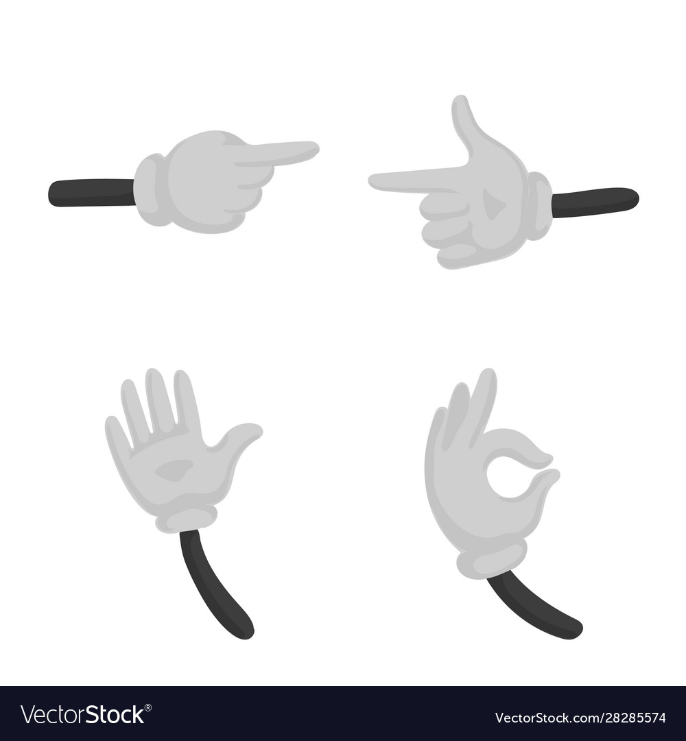 Isolated object pose and comical icon
