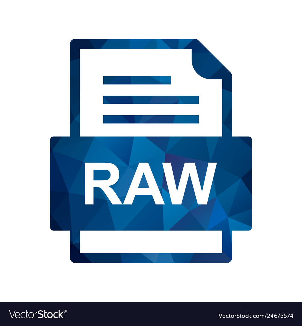 Raw file document icon