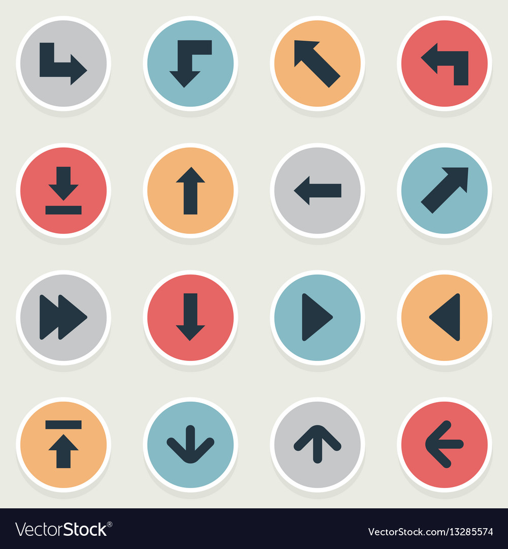 Set of 16 simple indicator icons can be found