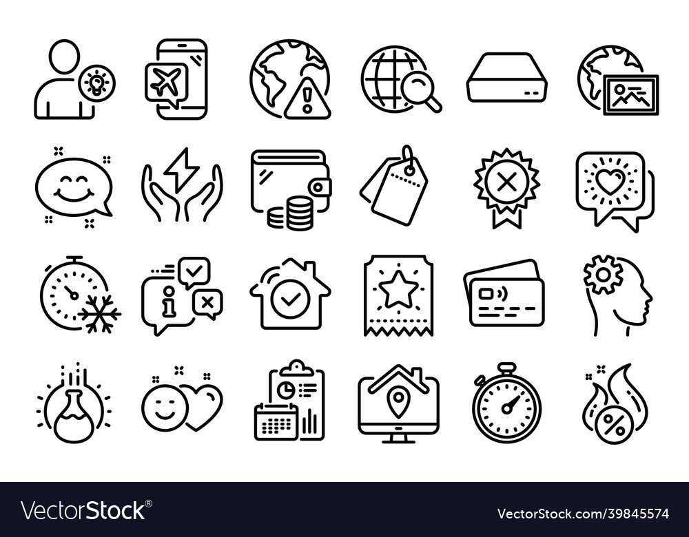 Set of freezing timer internet search vector image Set of freezing timer internet search
