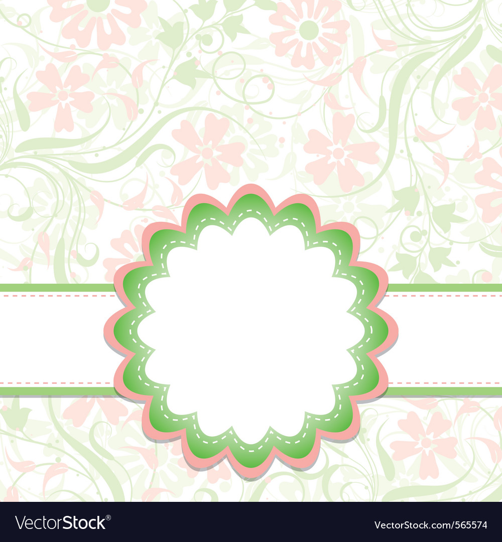 Template greeting card Royalty Free Vector Image