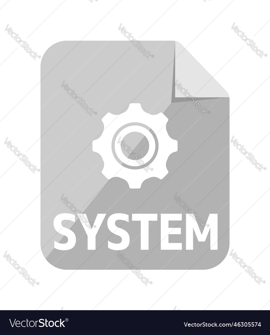 Various file type icon system vector image Various file type icon system