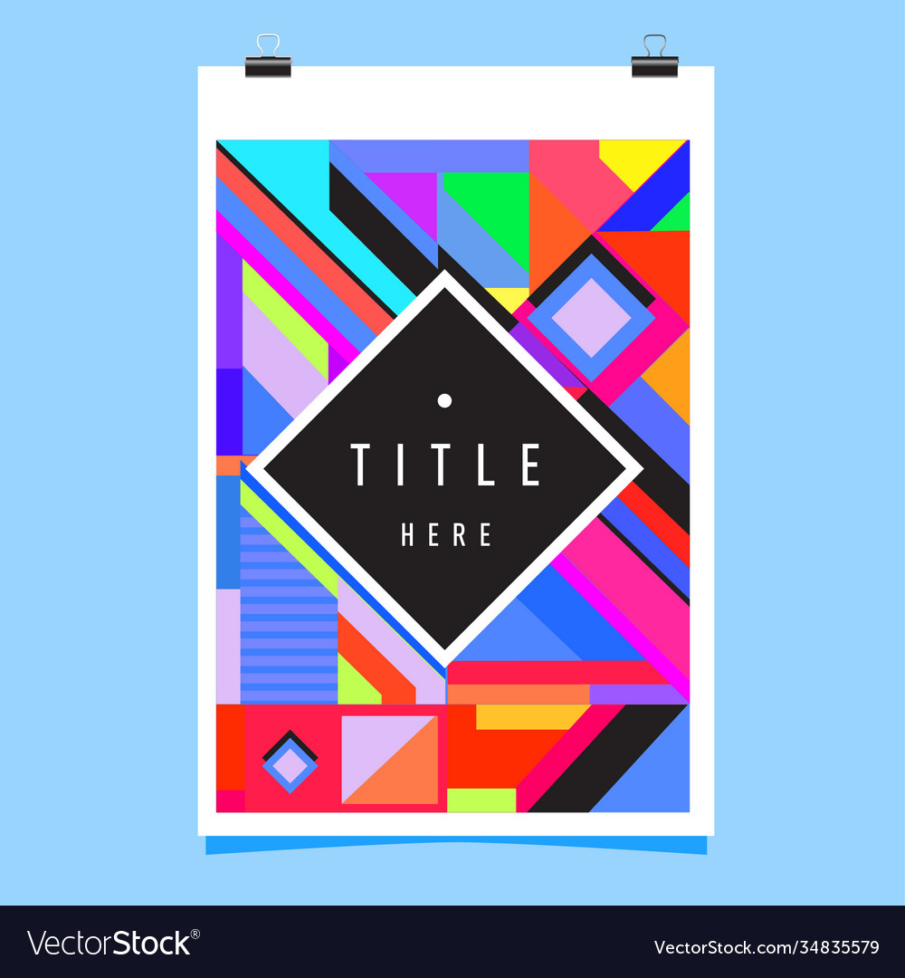 Abstract colorful geometric pattern background