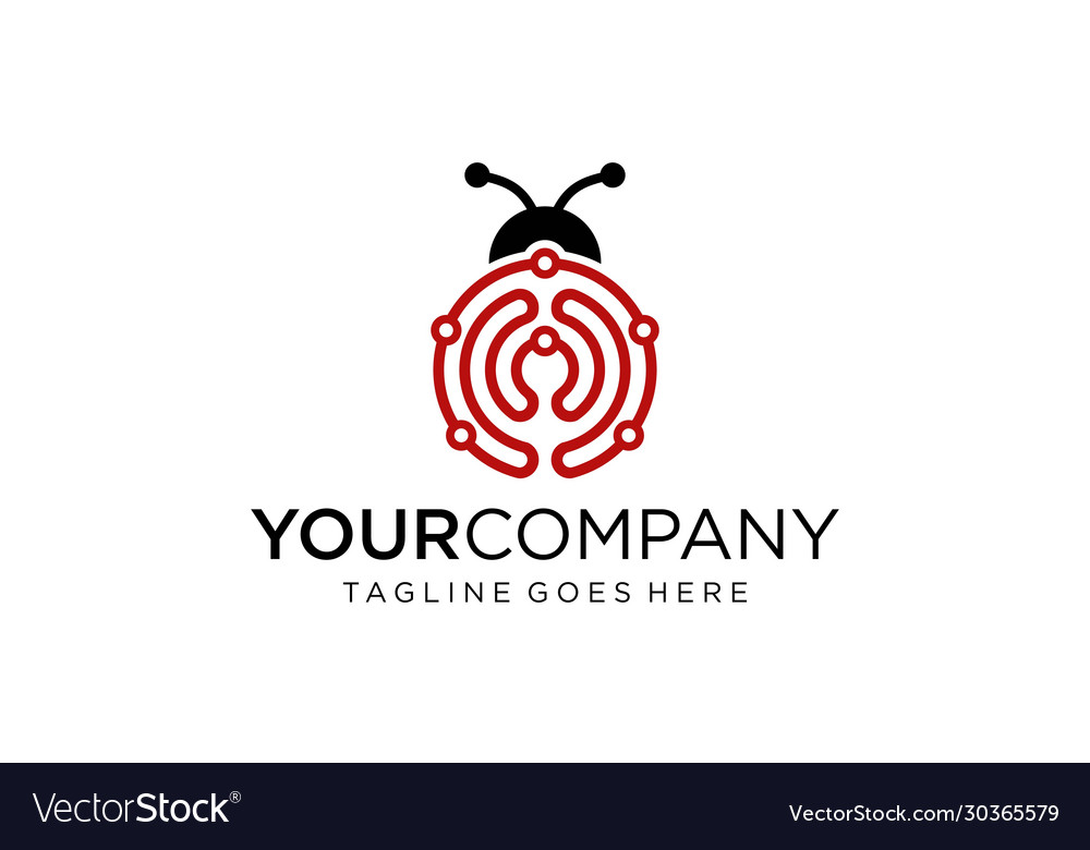 Digital Bug Icon - Modern Tech