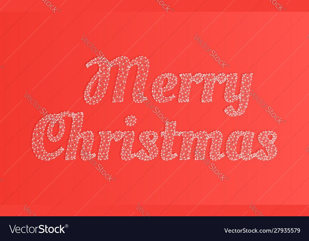 Frohe Weihnachten Wörter Vorlage Drahtrahmen Netz vector image Frohe Weihnachten Wörter Vorlage Drahtrahmen Netz