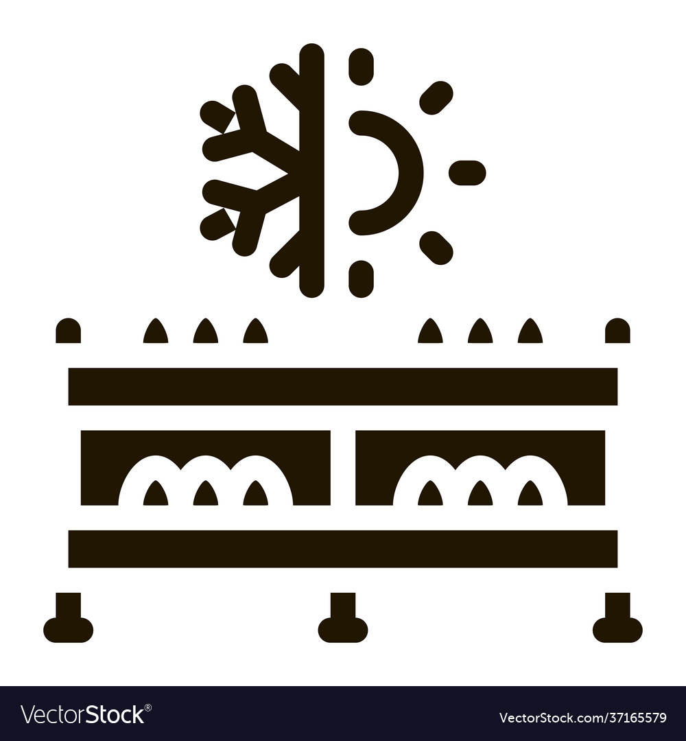 Pilz Bauernhof Temperatur Ikone Glyph