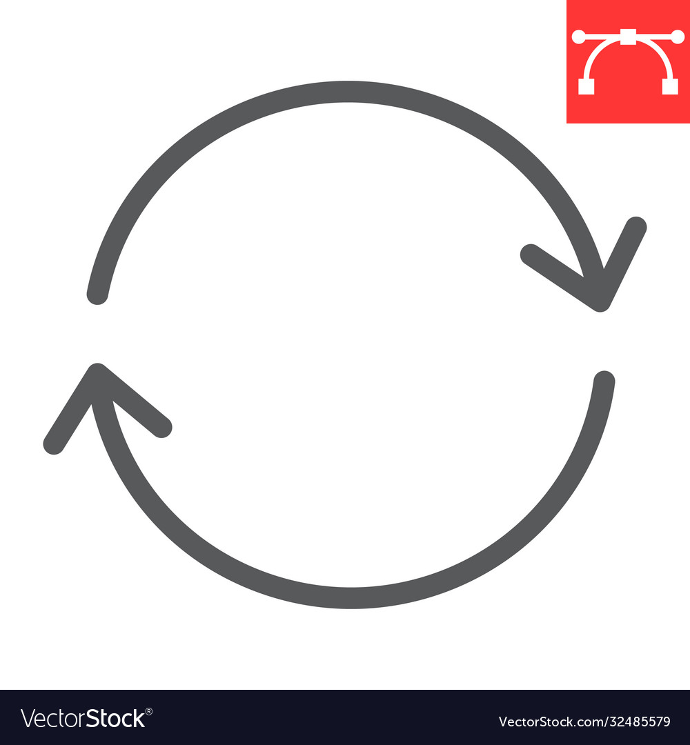 Reload line icon ui and button refresh sign
