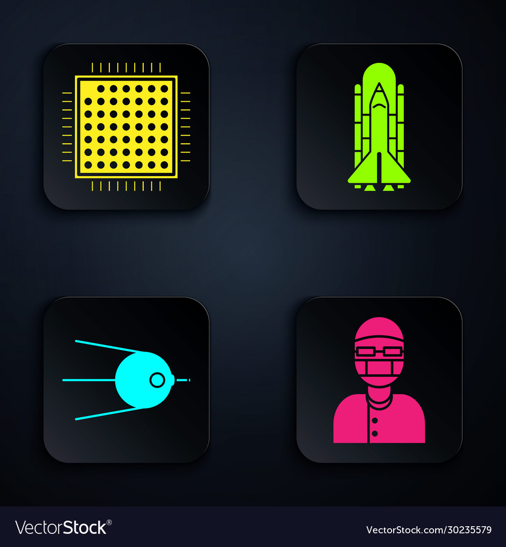 Set assistant processor satellite and space vector image Set assistant processor satellite and space