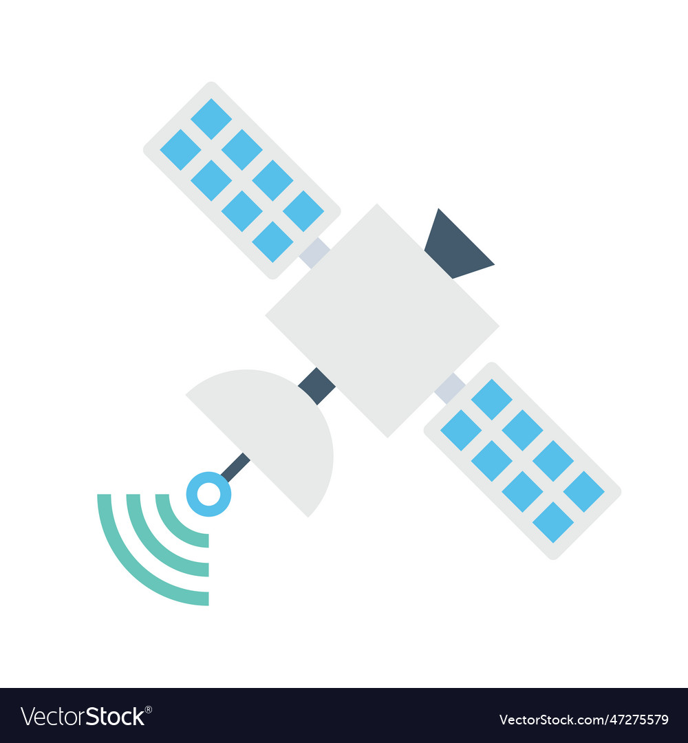 Raum Satellit Icon Rundfunk Radarempfänger