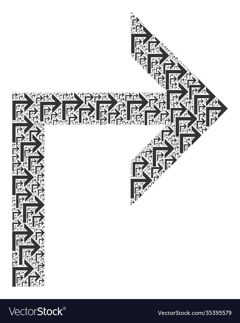 Turn right recursive mosaic itself icons
