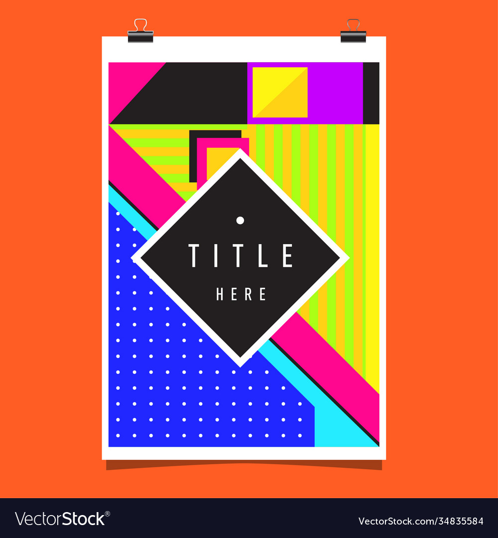 Abstract colorful geometric pattern background vector image Abstract colorful geometric pattern background