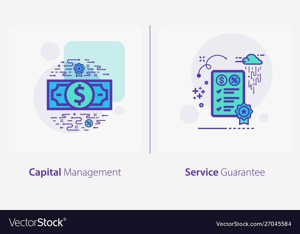 Business and finance concept icons capital