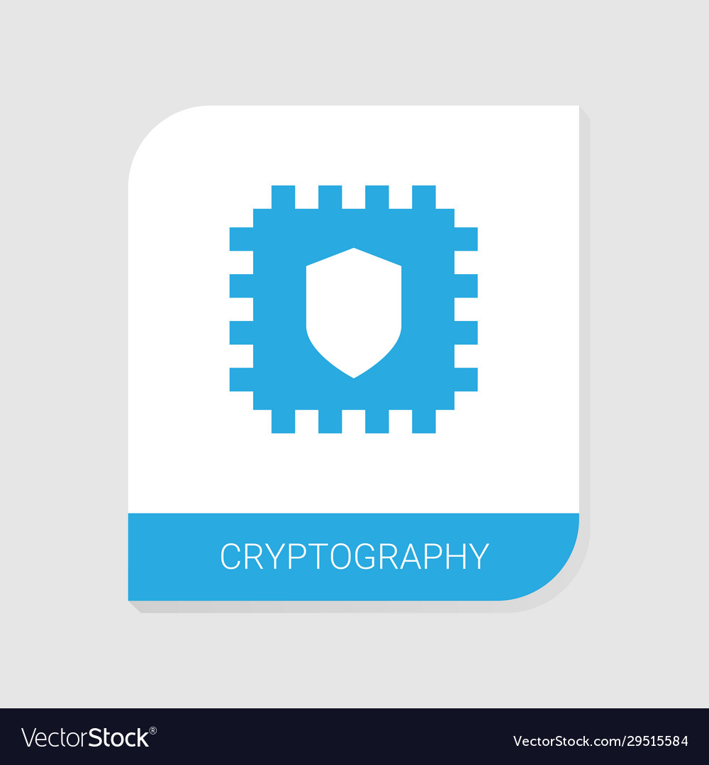 Editable filled cryptography icon from crypto
