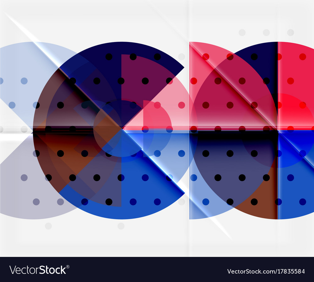 Geometric circle abstract banner Royalty Free Vector Image