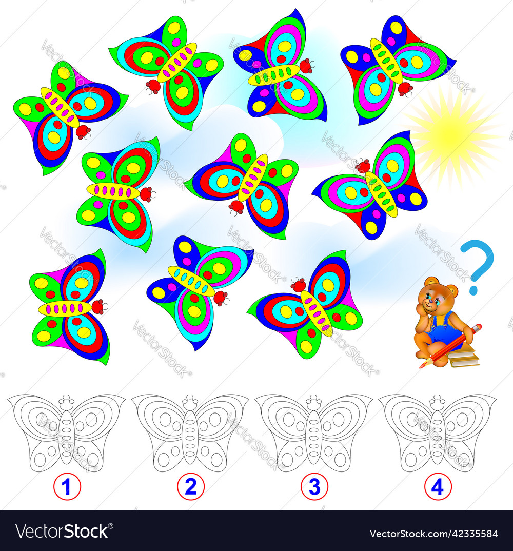 Logic puzzle count the number of identical vector image Logic puzzle count the number of identical