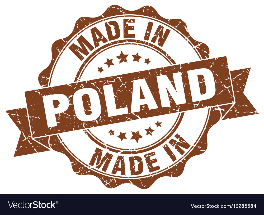 Made in poland round seal