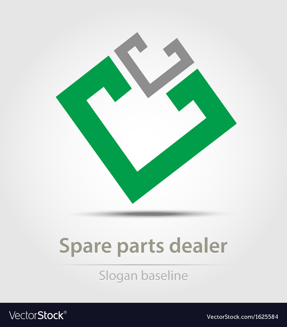 Original spare parts dealer business icon