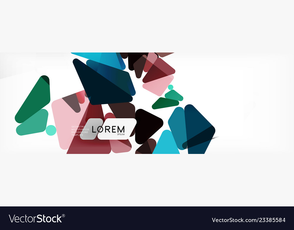 Science background abstract triangle pattern vector image Science background abstract triangle pattern