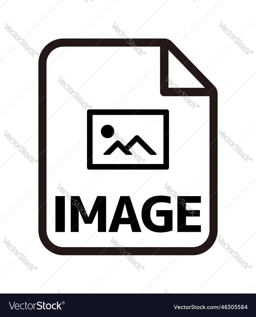 Various file type icon image vector image Various file type icon image