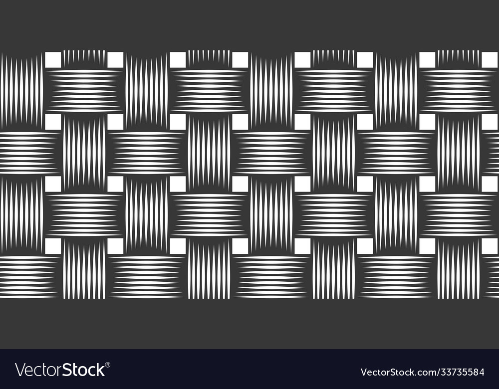 Weave seamless pattern linear background vector image Weave seamless pattern linear background