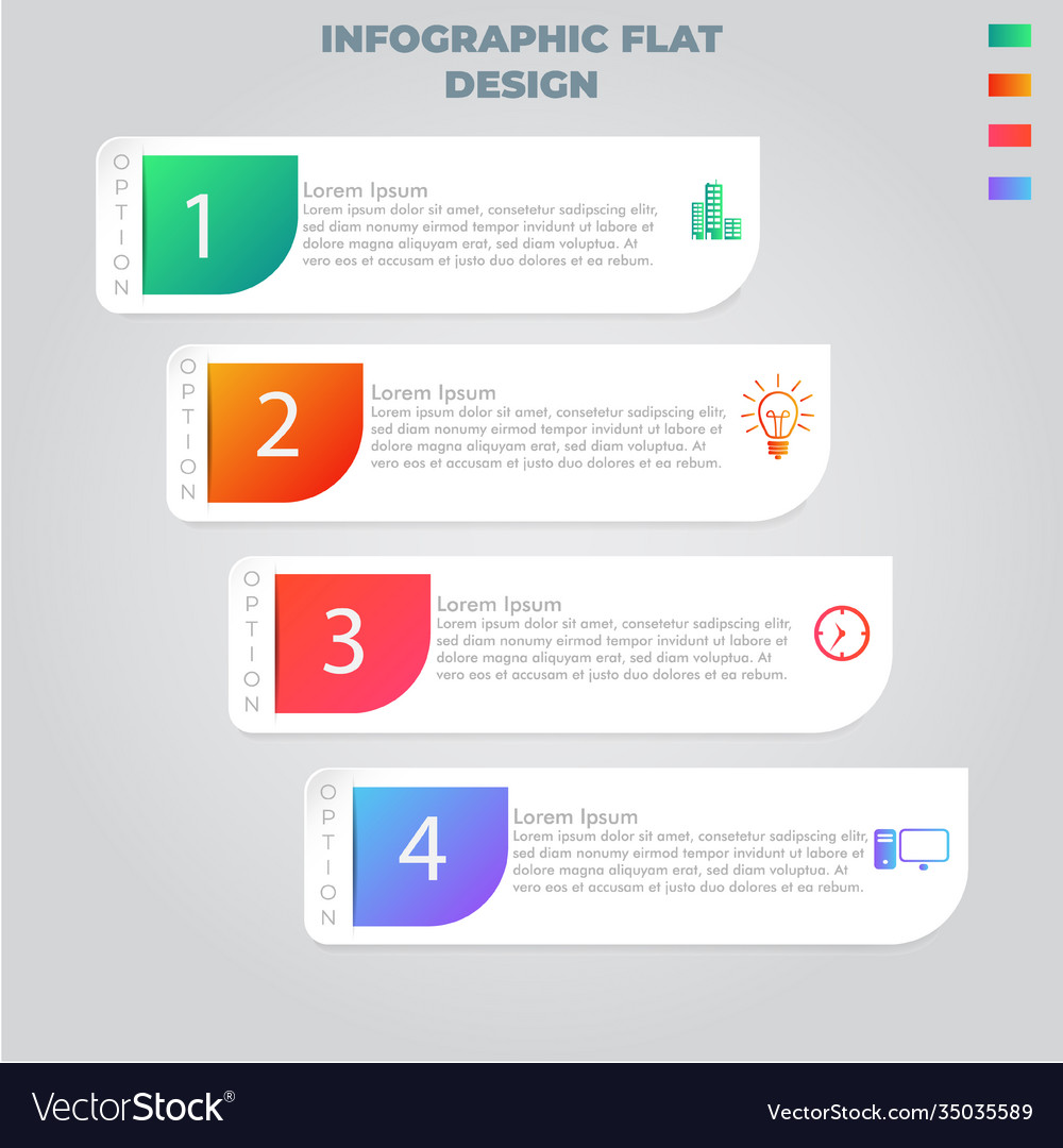 Business data visualization process chart