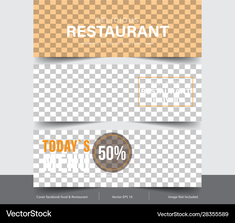 Design Banner For Social Networks Template Vector Image