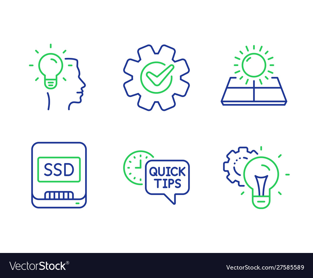 Ideen Sonnenenergie und schnelle Tipps Icons setzen ssd