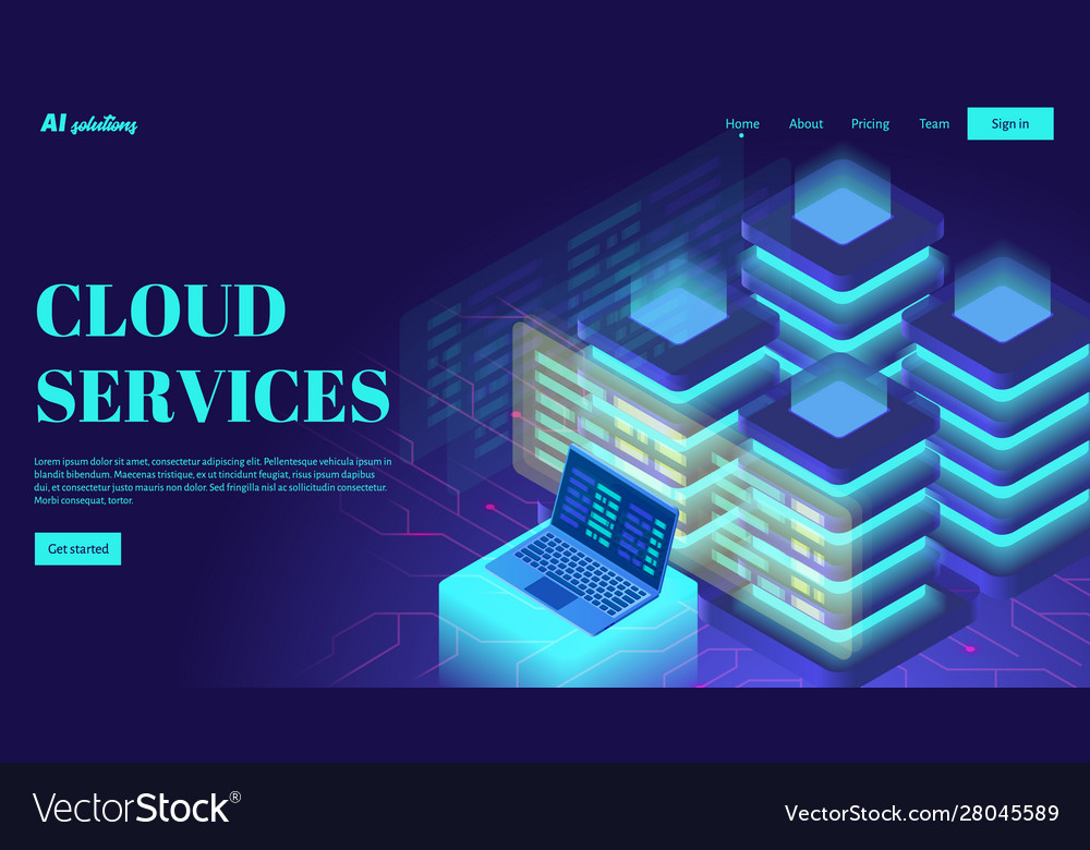 Isometric web servers cloud computing services