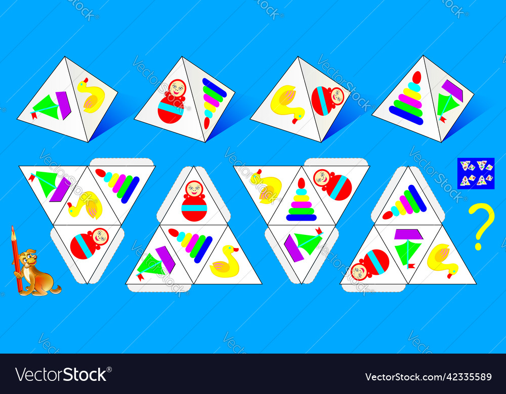 Logic puzzle game for children and adults which Vector Image