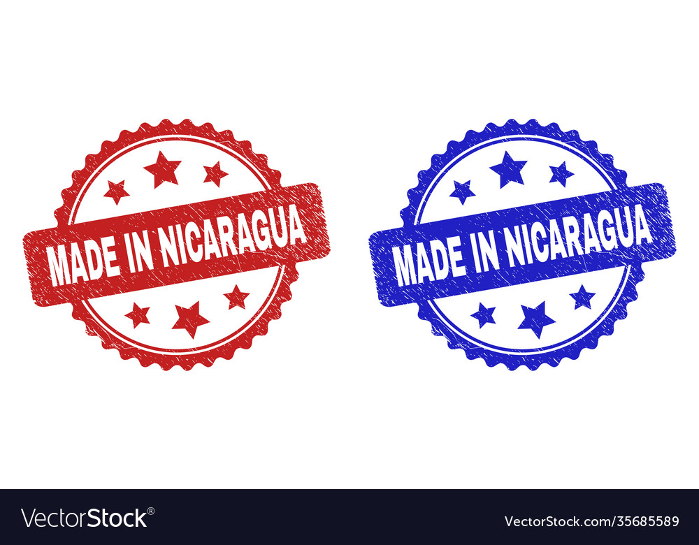 Made in nicaragua rosette watermarks using