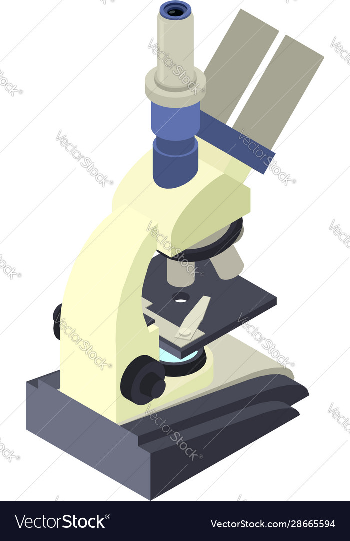 Microscope icon isometric style Royalty Free Vector Image Microscope icon isometric style Royalty Free Vector Image