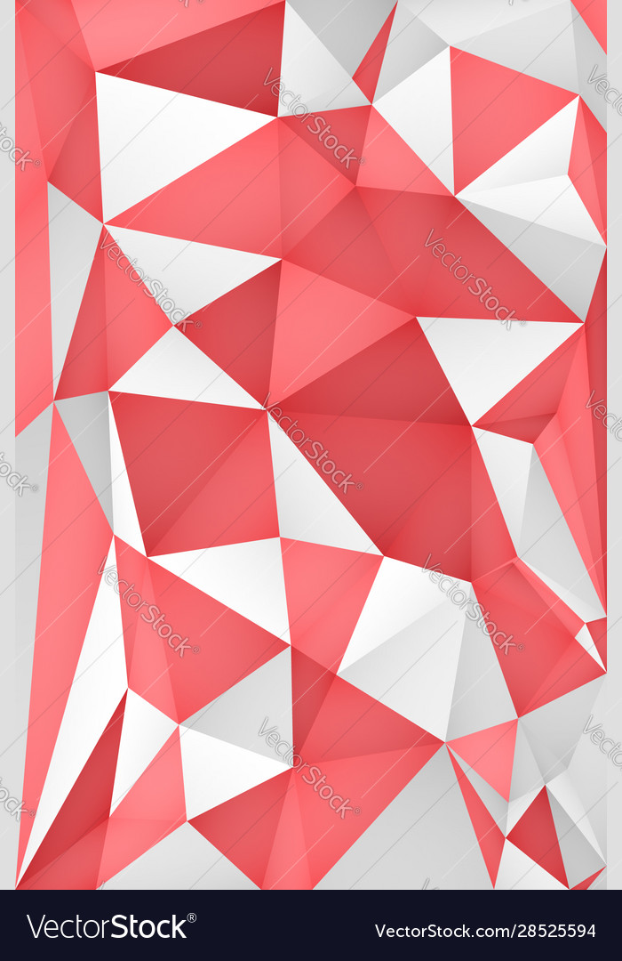 Multi-color geometric triangular low poly vector image Multi-color geometric triangular low poly