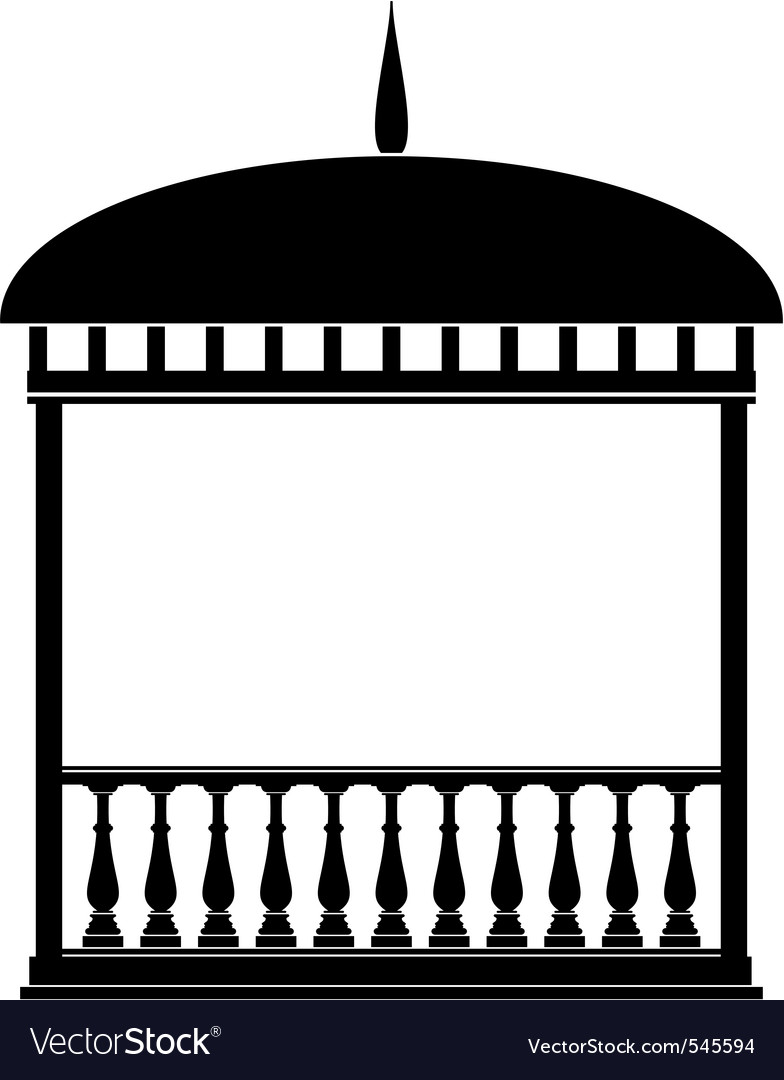 Rotunda arbour black