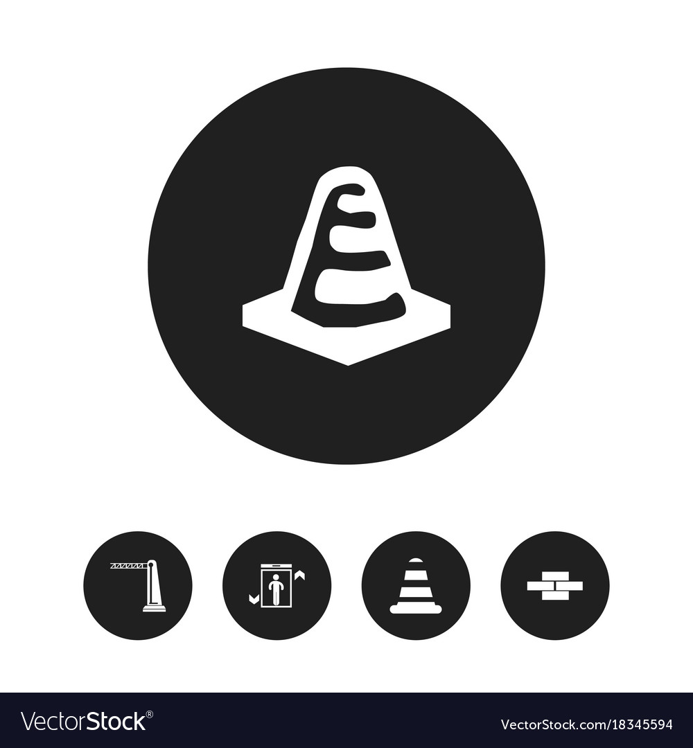 Set of 5 editable structure icons includes