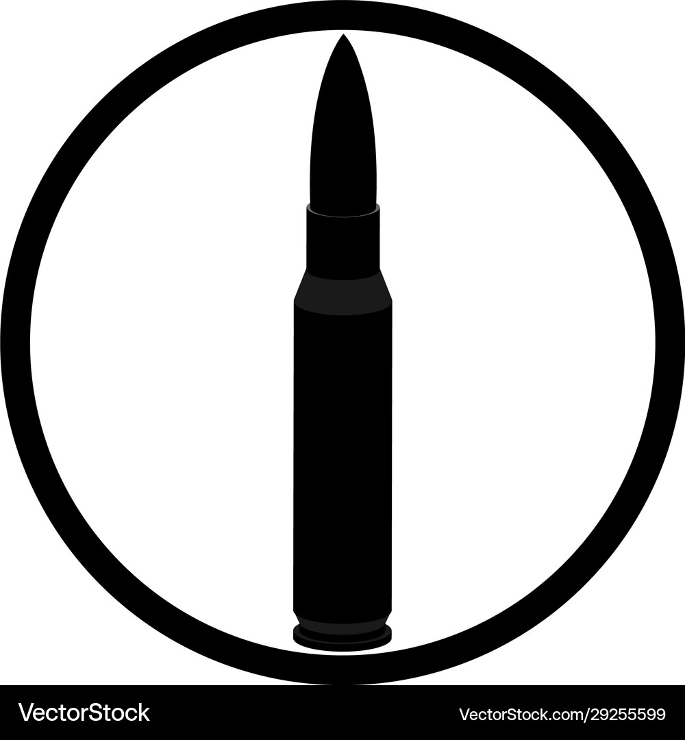 Cartridges for rifled weapons Royalty Free Vector Image