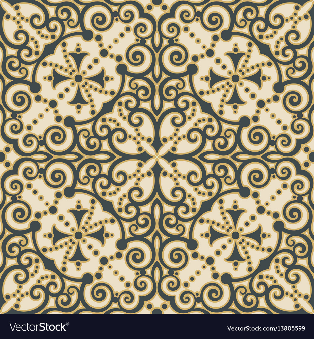 Damask Pattern - Elegant Scrollwork