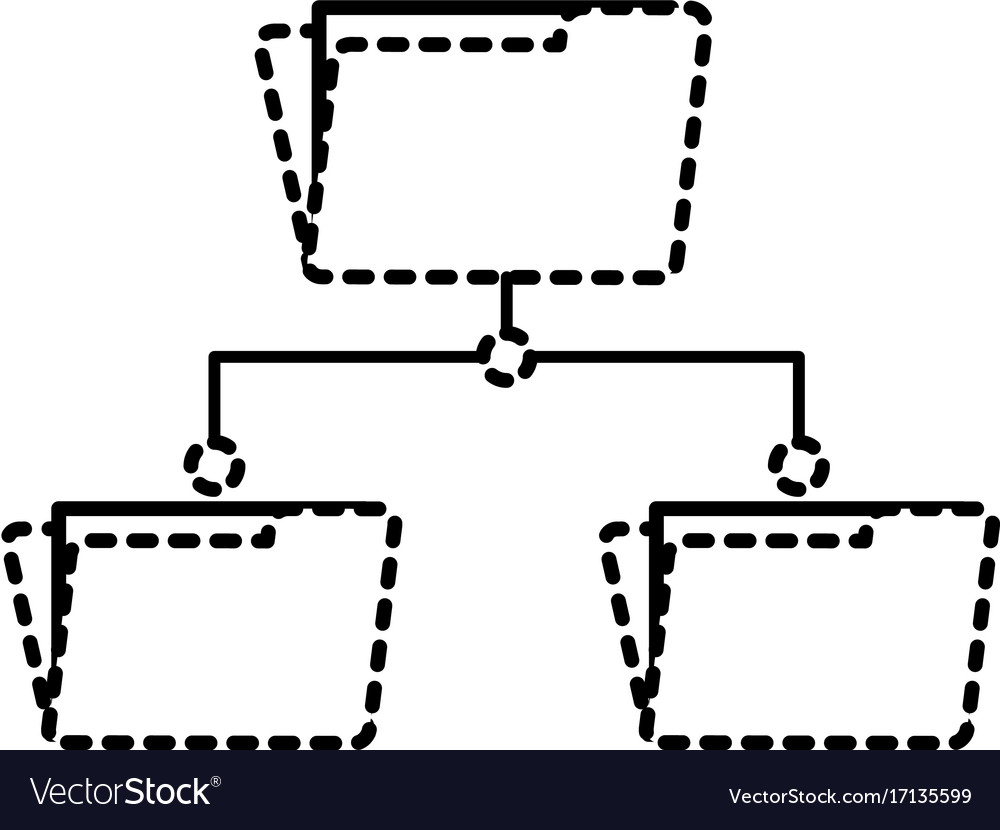 Dotted shape folder file data center server