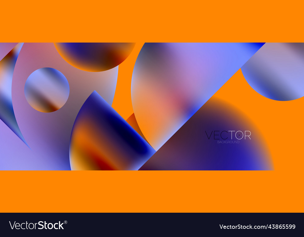 Geometric abstract panorama wallpaper background Vector Image