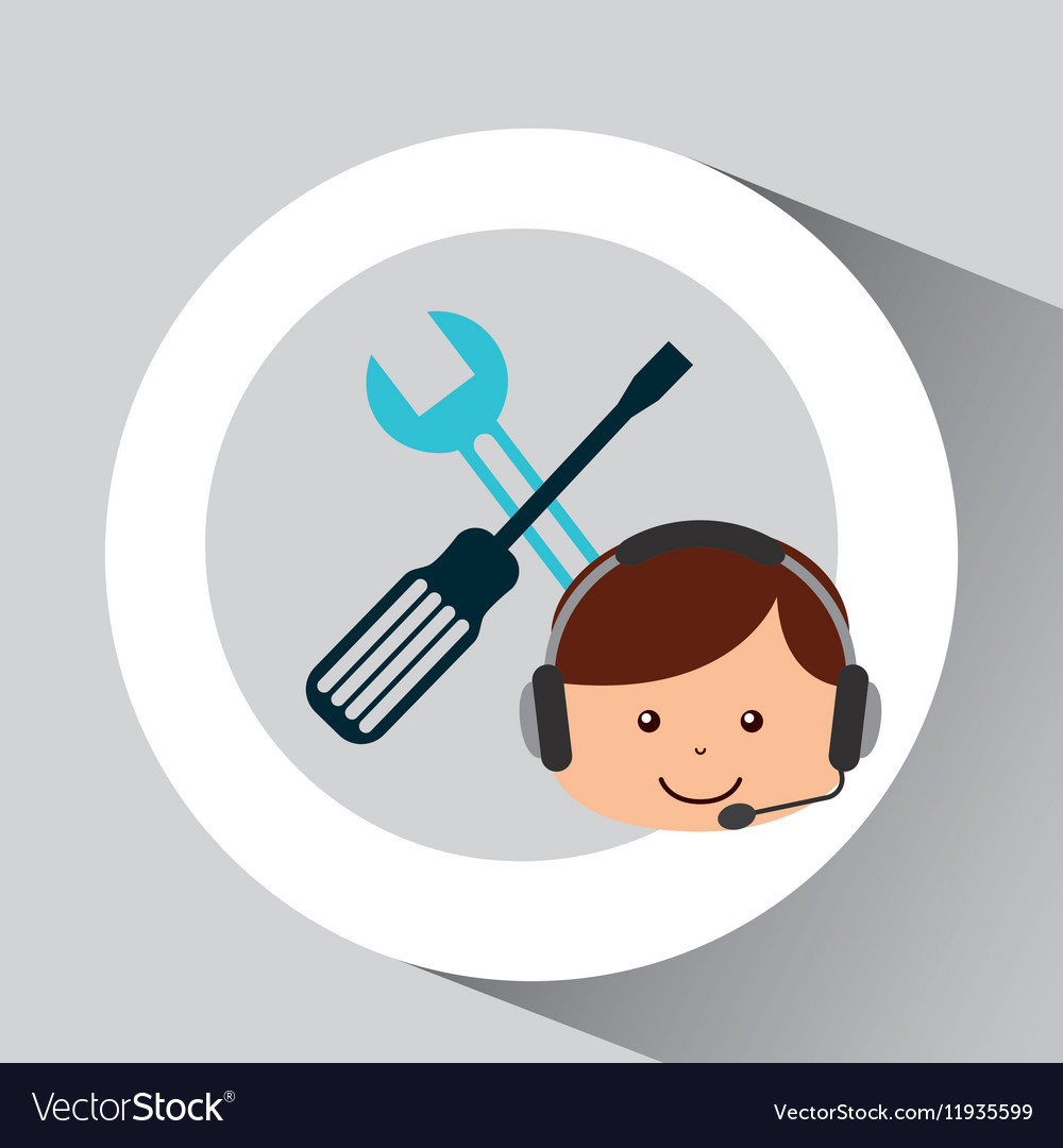 Guy operator help service technical support