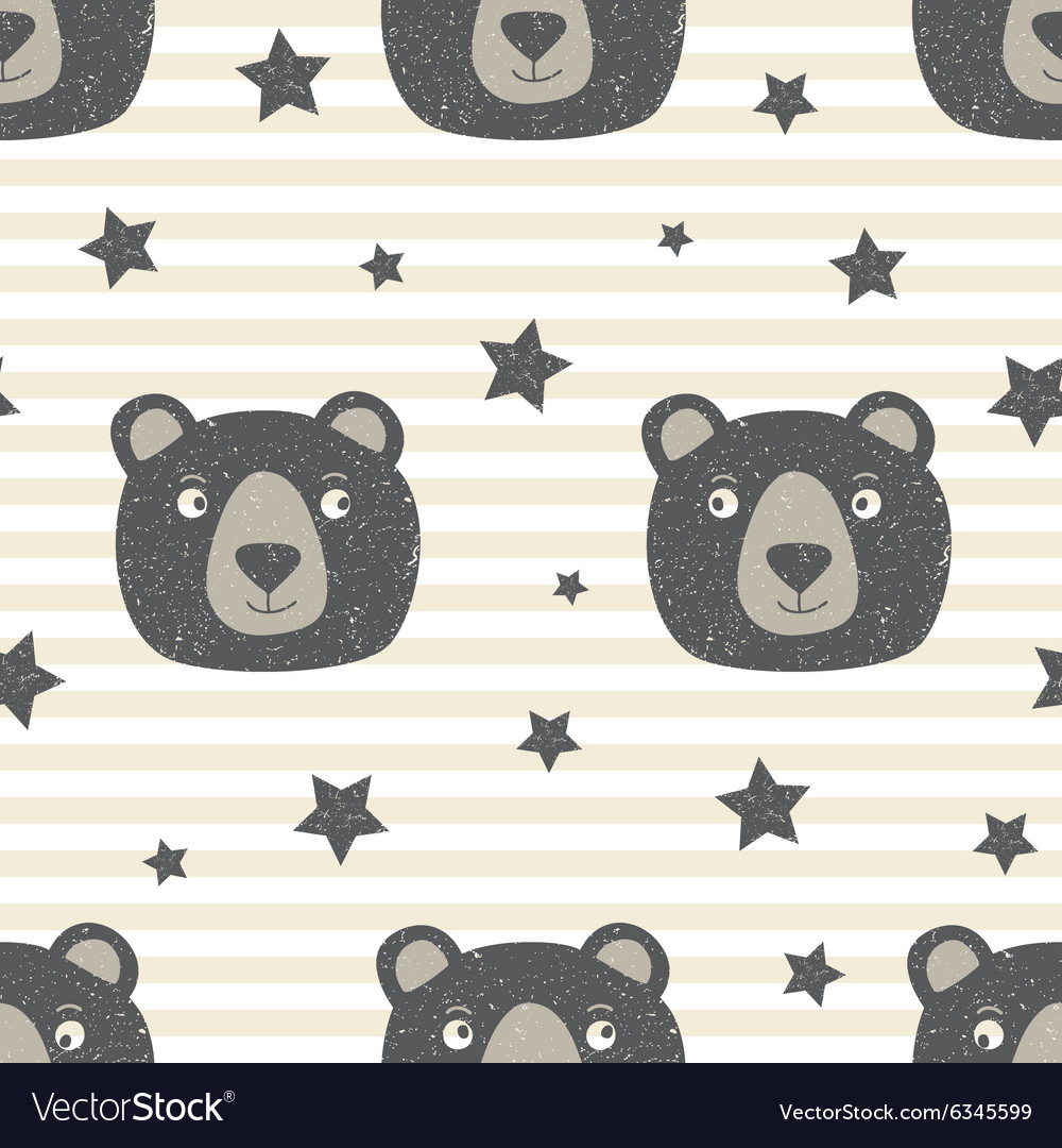 Pattern with teddy bear