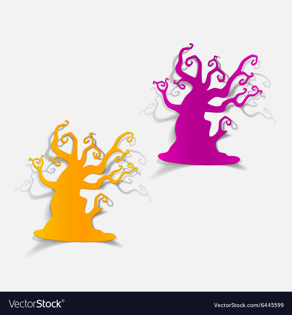 Realistic design element tree