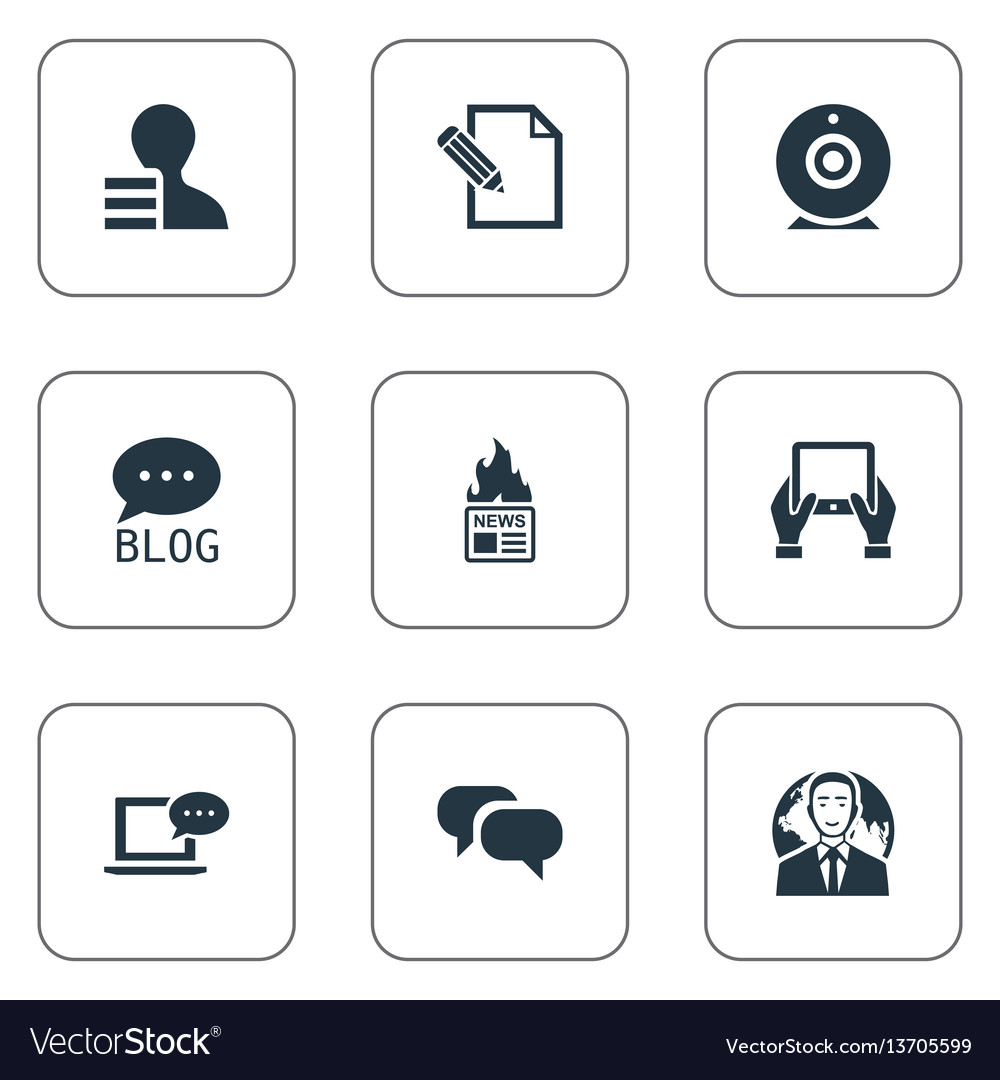 Set of simple user icons
