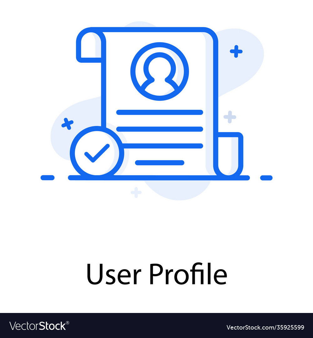User profile Royalty Free Vector Image - VectorStock