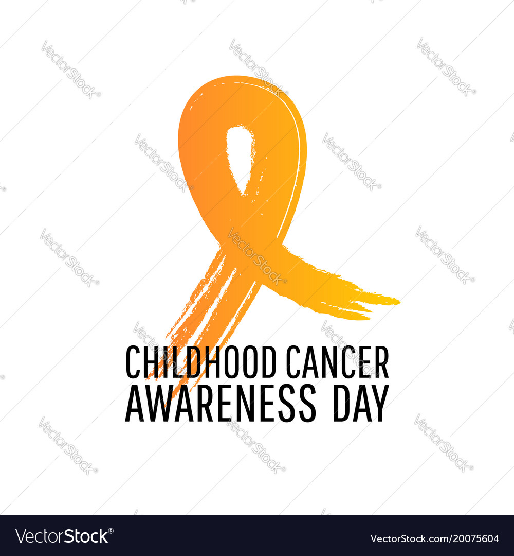 Banner for childhood cancer awareness day